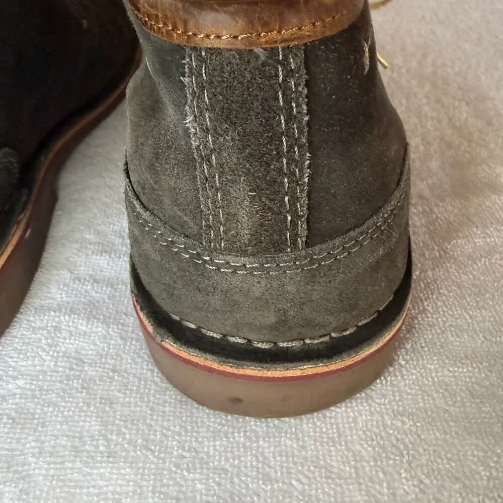 Kenneth Cole Reaction Men’s Gray Suede Desert Boots | Lace Up Chukka | Size 12